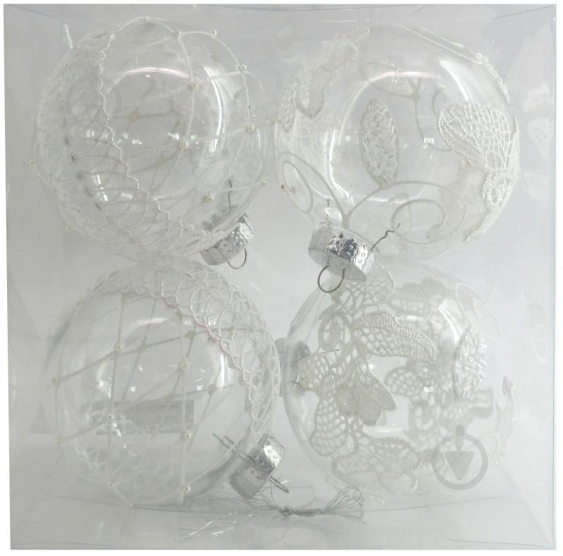 Набор шаров ажурный YE25B350-41 d 10 мм 4 шт./уп. - фото 1 Набор шаров ажурный YE25B350-41 d 10 мм 4 шт./уп. - фото 1