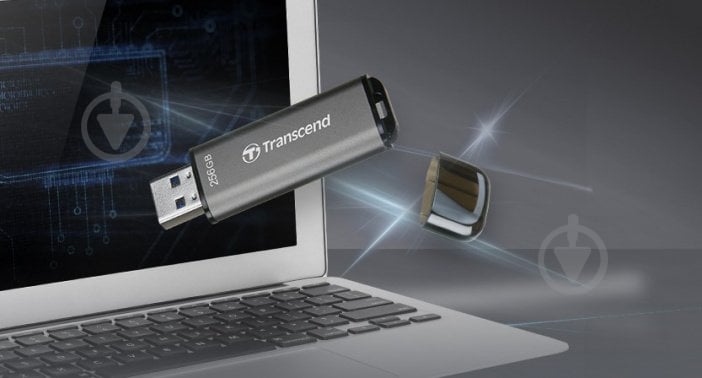 Флеш-память Transcend JETFLASH 920 256 ГБ USB 3.2 black (TS256GJF920) - фото 7