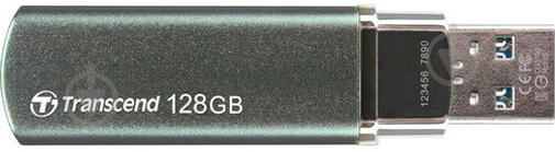 Флеш-пам'ять Transcend JETFLASH 910 128 ГБ USB 3.1 GEN 1 silver (TS128GJF910) - фото 3