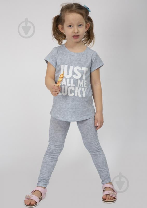 Лосини для дівчаток Luna Kids Stars №0028/16052 р.116-122 блакитний - фото 1