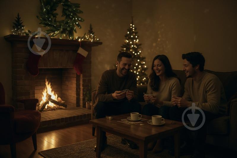 Вінок зі штучної хвої Святковий d400 мм - фото 3 Вінок зі штучної хвої Святковий d400 мм - фото 3