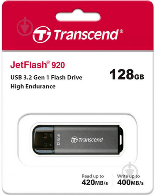 Флеш-пам'ять Transcend JETFLASH 920 128 ГБ USB 3.2 black (TS128GJF920) - фото 7