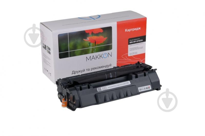 Картридж лазерний MAKKON сумісний аналог HP Q5949A (49A)/ Q7553A (53A), Canon 715 чорний - фото 1