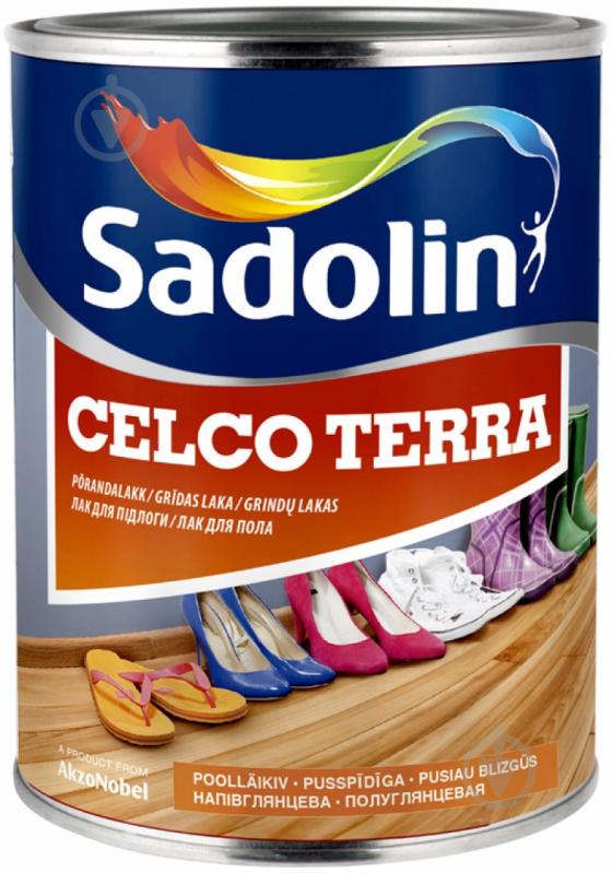 Лак для пола Celco Terra 45 Sadolin полуглянец 1 л - фото 1