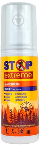 Лосьйон від комарів, кліщів і мошок Stop Extreme Максимум 100 мл - фото 1