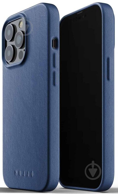 Чехол MUJJO Full Leather для Apple iPhone 13 Pro (MUJJO-CL-015-BL) monaco blue - фото 3