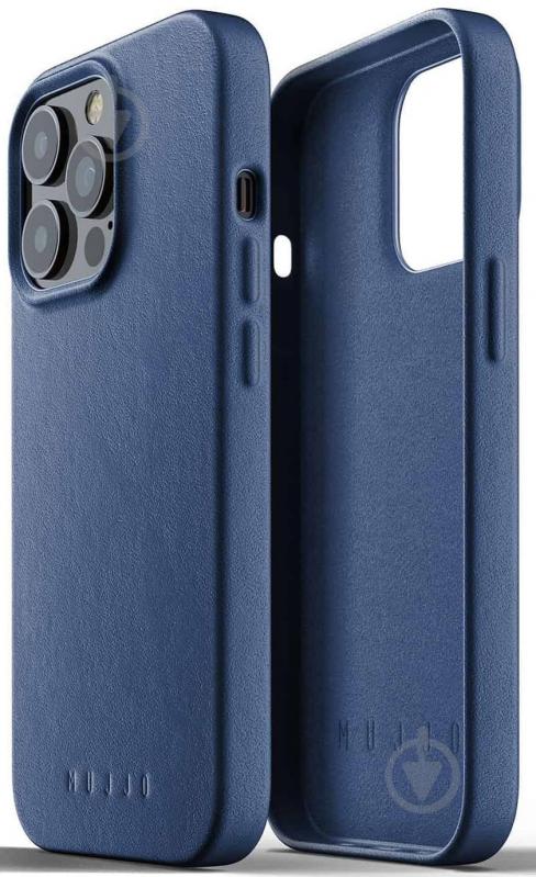 Чехол MUJJO Full Leather для Apple iPhone 13 Pro (MUJJO-CL-015-BL) monaco blue - фото 2