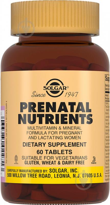 Солгар-пренатабс 60 шт. таблетки - фото 1 Солгар-пренатабс 60 шт. таблетки - фото 1