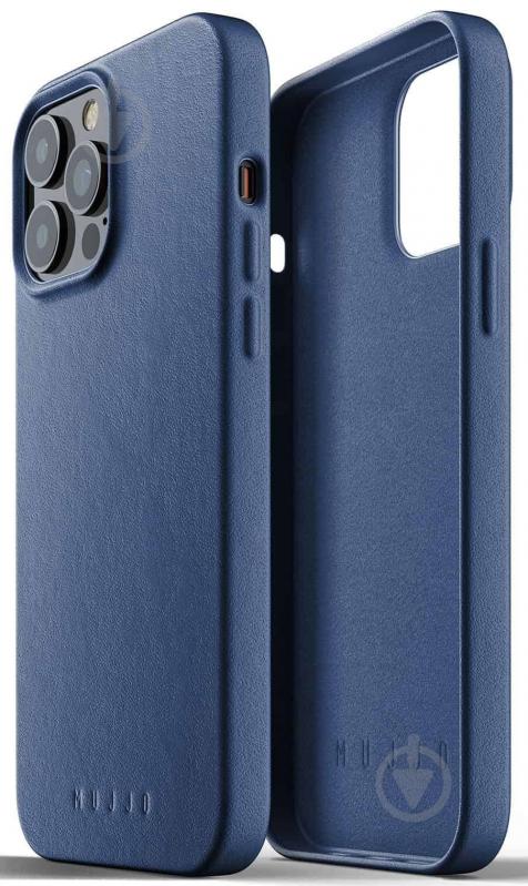 Чехол MUJJO Full Leather для Apple iPhone 13 Pro Max (MUJJO-CL-017-BL) monaco blue - фото 2