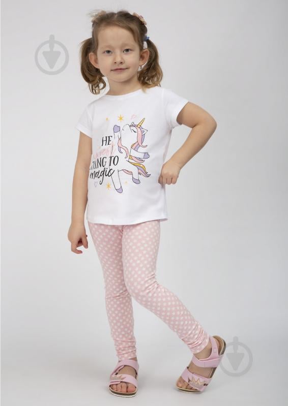 Лосины для девочек Luna Kids Stars №0028/16053 р.116-122 розовый - фото 1