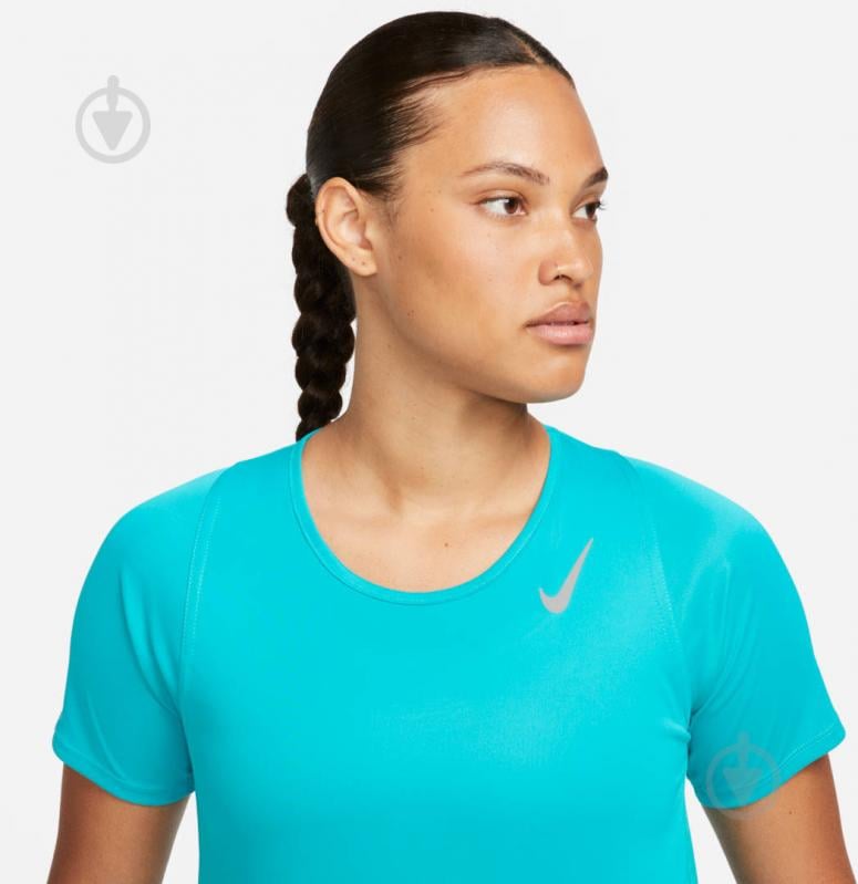 Футболка Nike W NK FAST DF SS TOP DD5927-443 р.S бірюзовий - фото 3