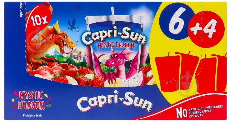 Сок Capri Sun Mistic Dragon (6+4) 0,2 л - фото 1
