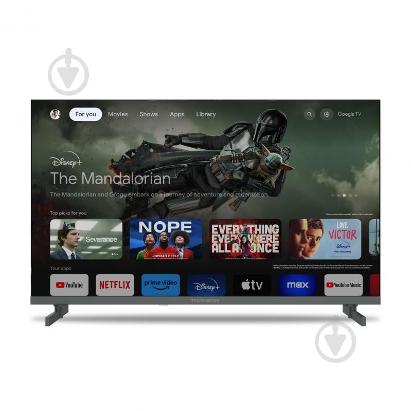 Телевизор Thomson 50QG4S14 Google TV 50" QLED Side Feet - фото 2