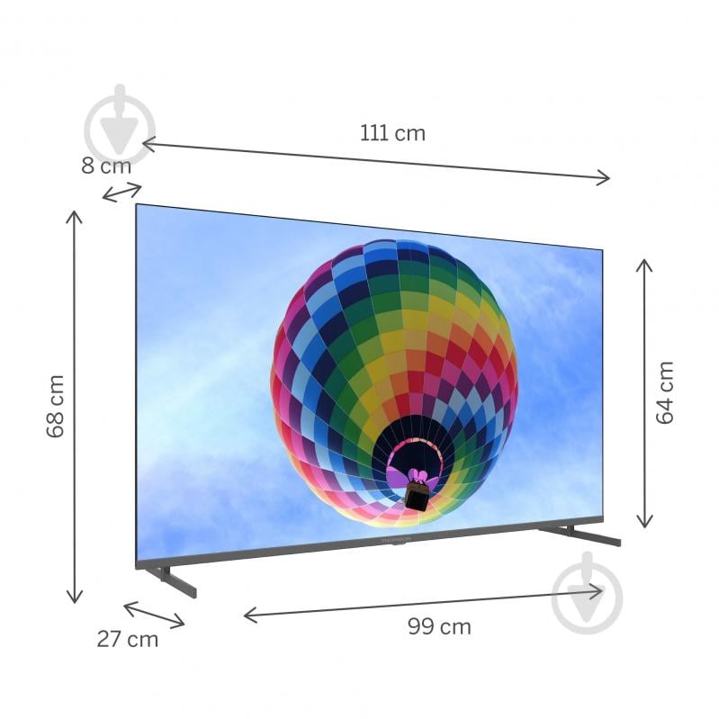 Телевизор Thomson 50QG4S14 Google TV 50" QLED Side Feet - фото 20