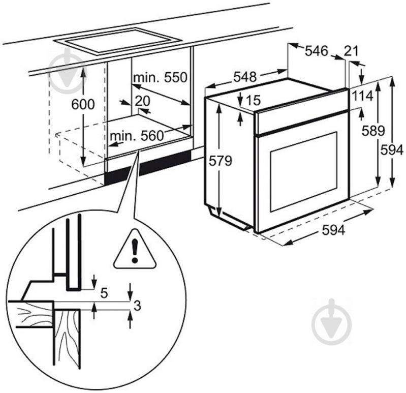 Духова шафа Zanussi ZOB 32701 XK - фото 2