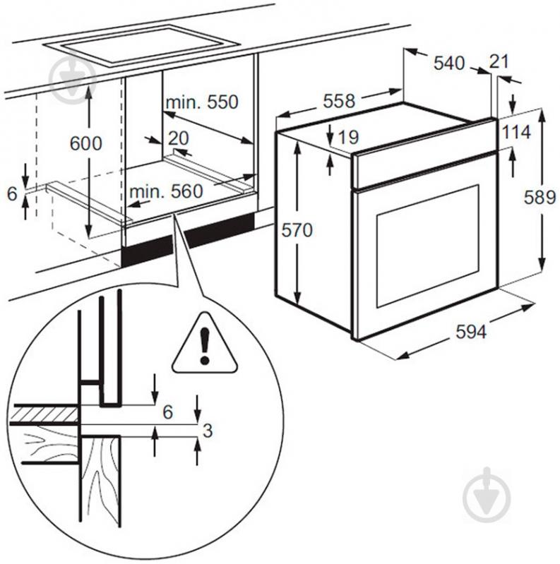 Духовой шкаф Zanussi OPZB 4230 W - фото 3