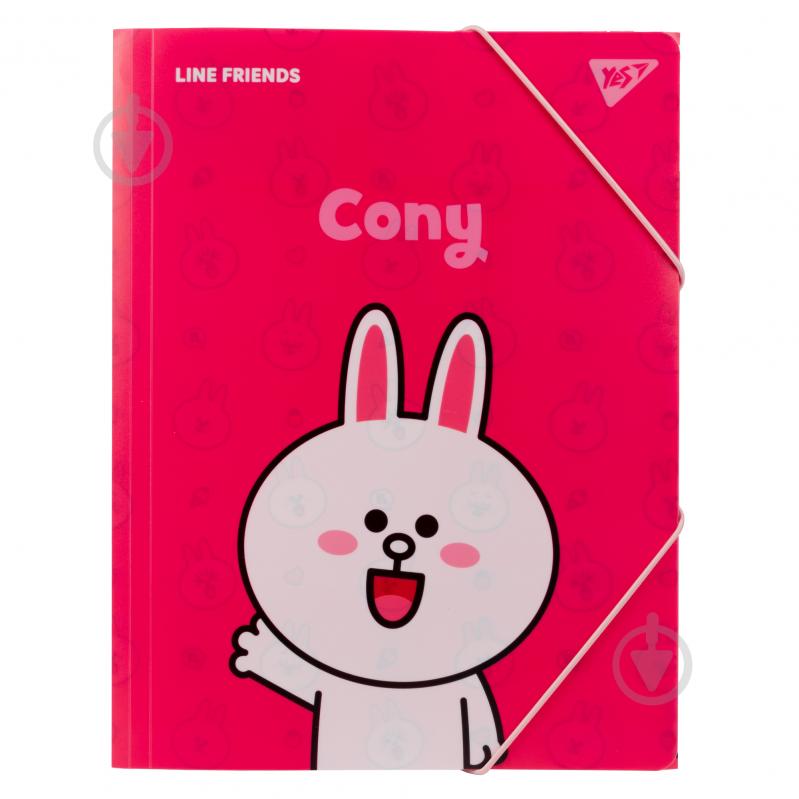 Папка на резинке A4 Line Friends Cony YES - фото 1