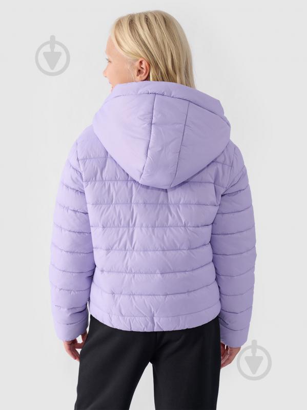 Куртка для дівчаток демісезонна 4F DOWN JACKET F449 4FJWAW24TDJAF449-51S р.128 фіолетова - фото 5