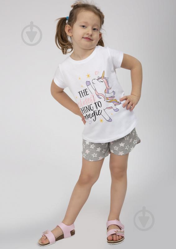 Шорты для девочек Luna Kids Stars р.92/98 серый №0031/16055 - фото 1