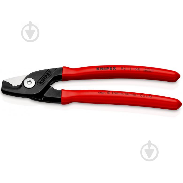 Ножницы для резки кабеля KNIPEX 160 мм Кабелерезы - фото 1