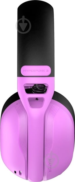 Наушники Hator Hyperpunk 3 Wireless violet (ESH19) - фото 4 Наушники Hator Hyperpunk 3 Wireless violet (ESH19) - фото 4