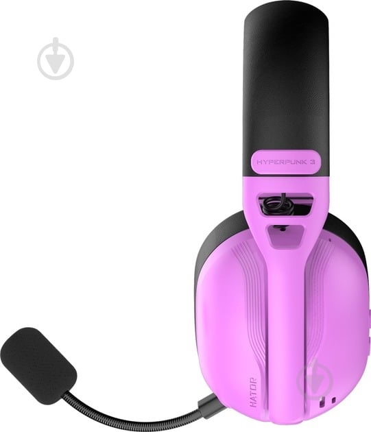 Наушники Hator Hyperpunk 3 Wireless violet (ESH19) - фото 3 Наушники Hator Hyperpunk 3 Wireless violet (ESH19) - фото 3