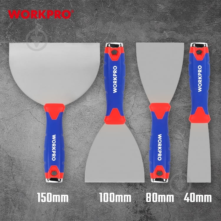 Набор шпателей набор/малярный WORKPRO WP204306 - фото 2