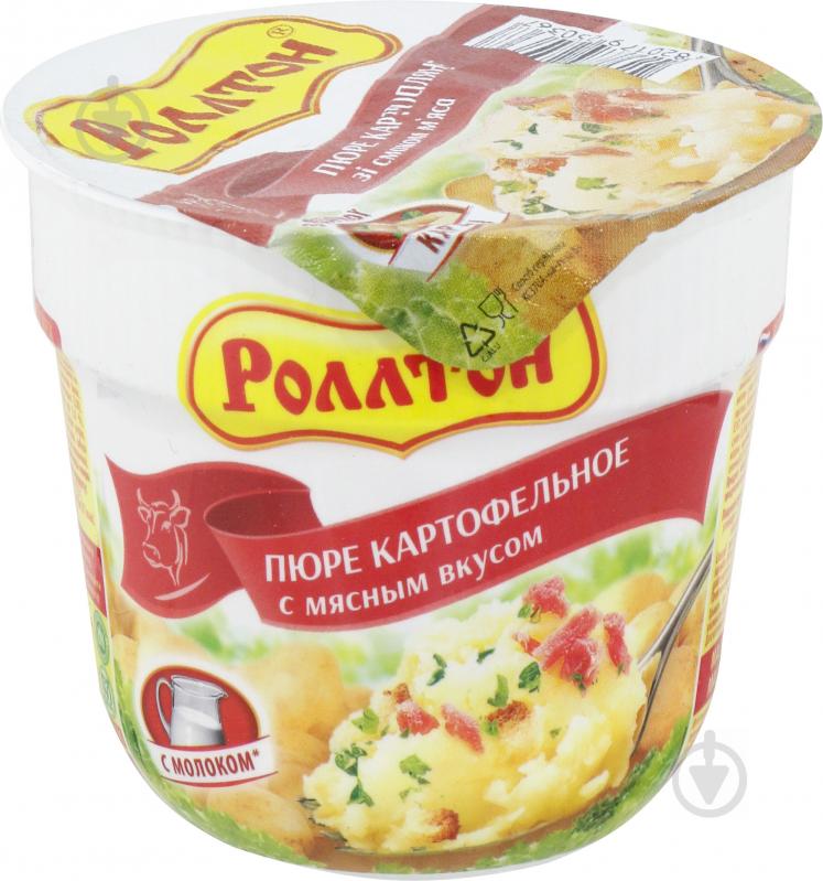 Пюре Роллтон картофельное со вкусом мяса 37 г (4820179250442) - фото 1