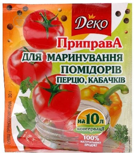 Приправа Деко для маринування помідорів перцю кабачків 30 г - фото 1