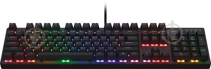 Клавіатура Hator Icefall Mecha Rainbow Hator Origin Red USB (HTK104UA) black - фото 2