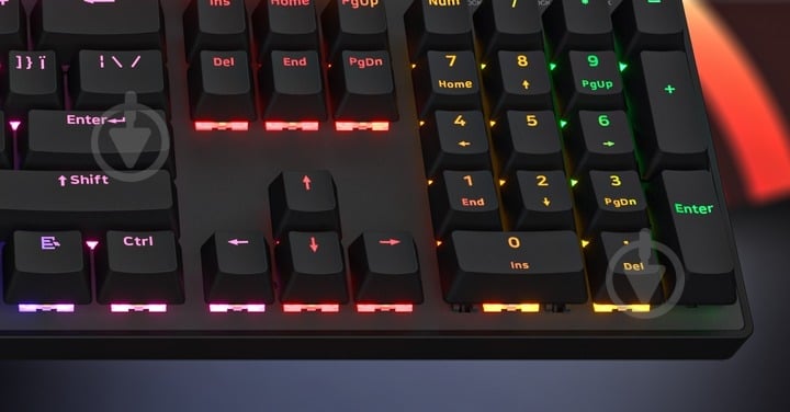 Клавіатура Hator Icefall Mecha Rainbow Hator Origin Red USB (HTK104UA) black - фото 12