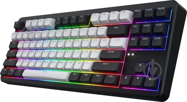 Клавіатура бездротова Hator Rockfall 3 Mecha TKL QMK/VIA Orange Wireless (HTK850UA) black - фото 3 Клавіатура бездротова Hator Rockfall 3 Mecha TKL QMK/VIA Orange Wireless (HTK850UA) black - фото 3