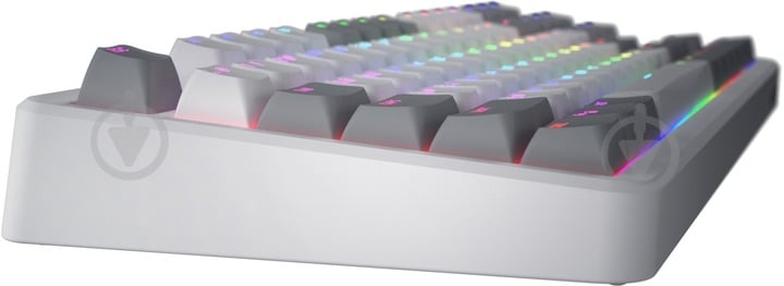 Клавіатура бездротова Hator Rockfall 3 Mecha TKL QMK/VIA Orange Wireless (HTK851UA) white - фото 5