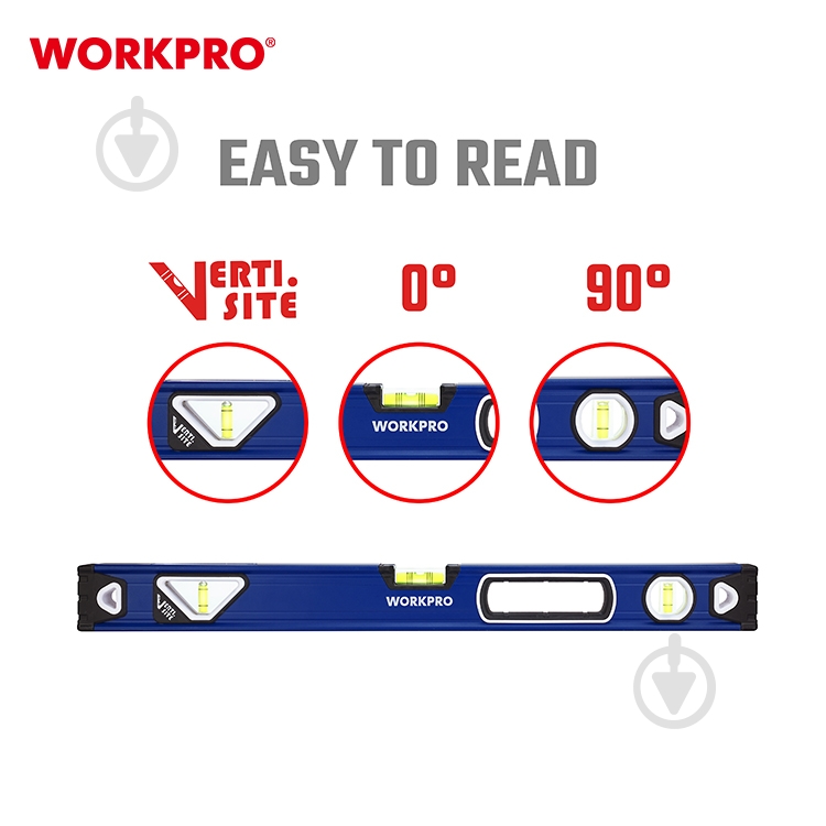 Рівень 60 см WORKPRO PRO WP262016 - фото 4