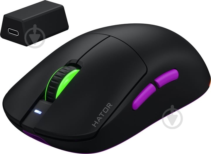 Мышка Hator Quasar 3 Ultra 8K Wireless black (HTM770) - фото 3 Мышка Hator Quasar 3 Ultra 8K Wireless black (HTM770) - фото 3