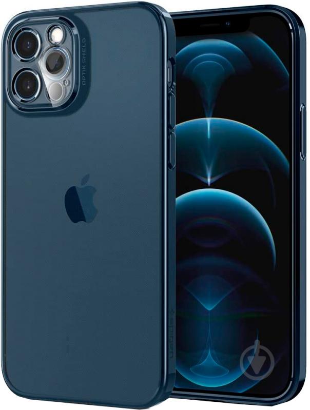 Чохол Spigen Optik Crystal для Apple iPhone 12 / Apple iPhone 12 Pro (ACS02753) chrome pacific - фото 2