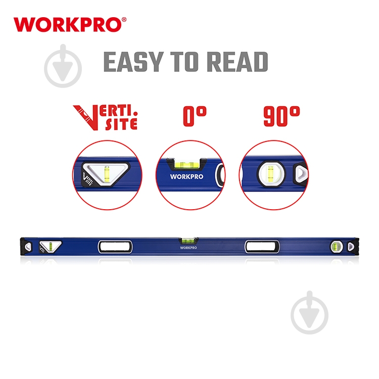 Уровень 120 см WORKPRO PRO WP262017 - фото 2