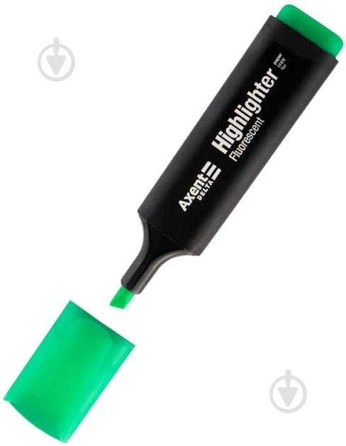 Маркер Axent Delta Highlighter 1-5 мм D2501-04 зеленый - фото 1