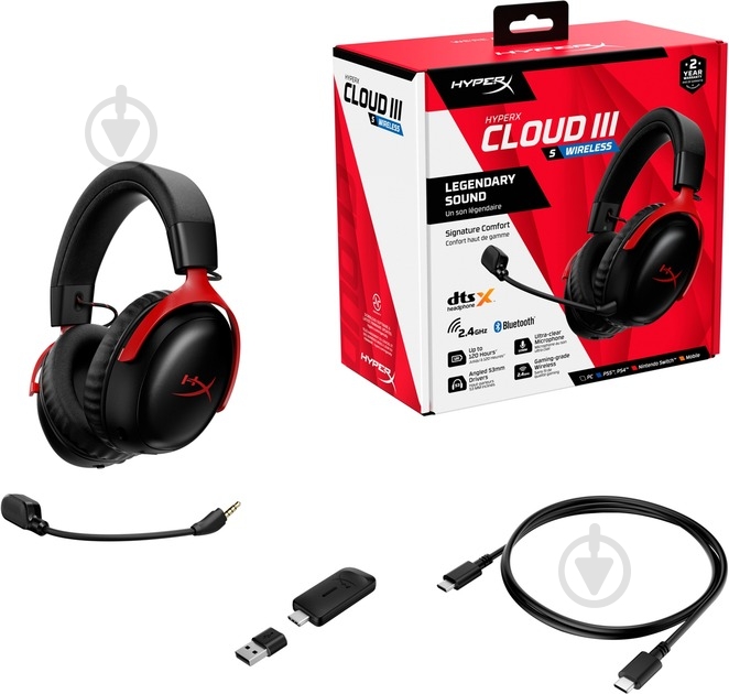 Навушники HyperX A59YZAA black-red (A59Z0AA) - фото 9