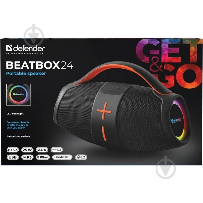 Акустическая система Defender Beatbox 24 1.0 black - фото 7