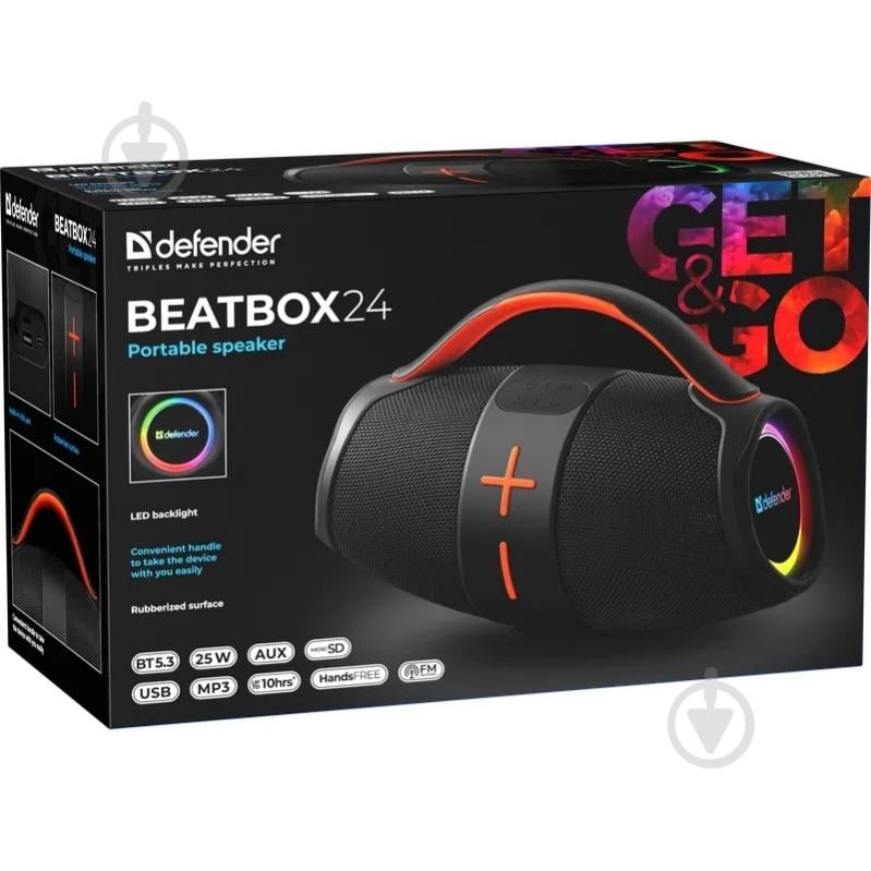 Акустическая система Defender Beatbox 24 1.0 black - фото 8