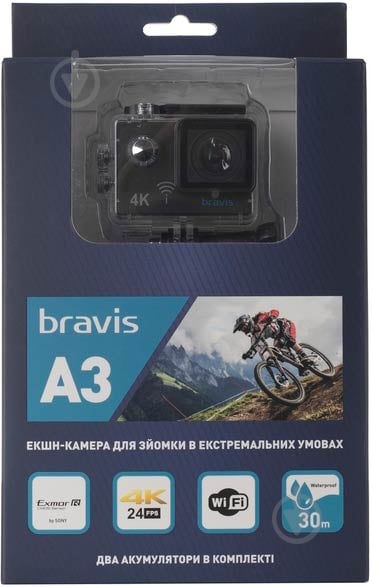 Екшн-камера Bravis A3 black (A3 black) - фото 12