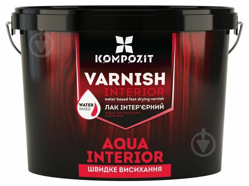 Лак интерьерный Aqua Interior Kompozit глянец 0,75 л - фото 1 Лак интерьерный Aqua Interior Kompozit глянец 0,75 л - фото 1