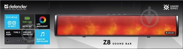 Акустическая система Defender Z8 2.0 black (65118) - фото 8