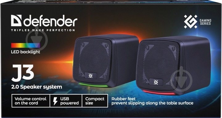 Акустическая система Defender J3 2.0 black (65963) - фото 8