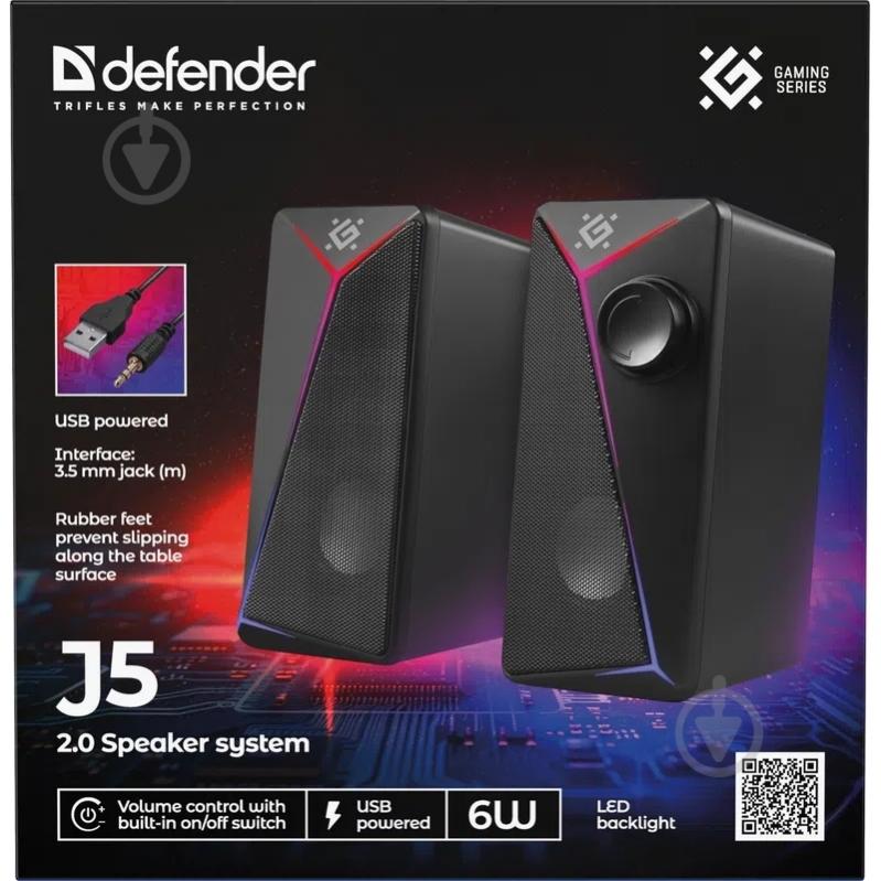 Акустическая система Defender J5 2.0 black - фото 6