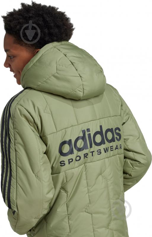 Куртка-парка для хлопчиків зимова Adidas J TIRO COAT IW0547 р.128 хакі - фото 2