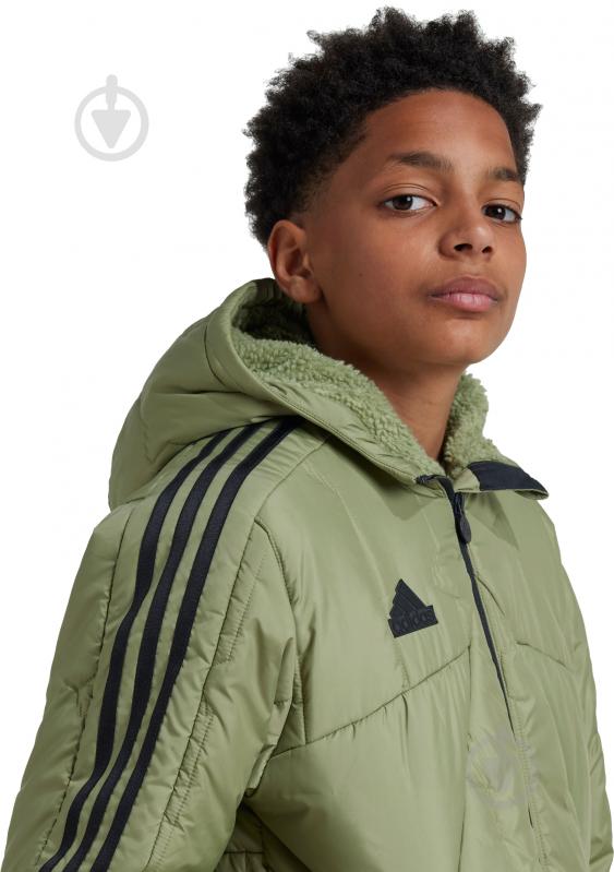 Куртка-парка для хлопчиків зимова Adidas J TIRO COAT IW0547 р.128 хакі - фото 3