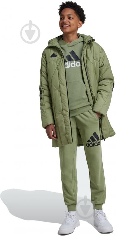 Куртка-парка для хлопчиків зимова Adidas J TIRO COAT IW0547 р.128 хакі - фото 4