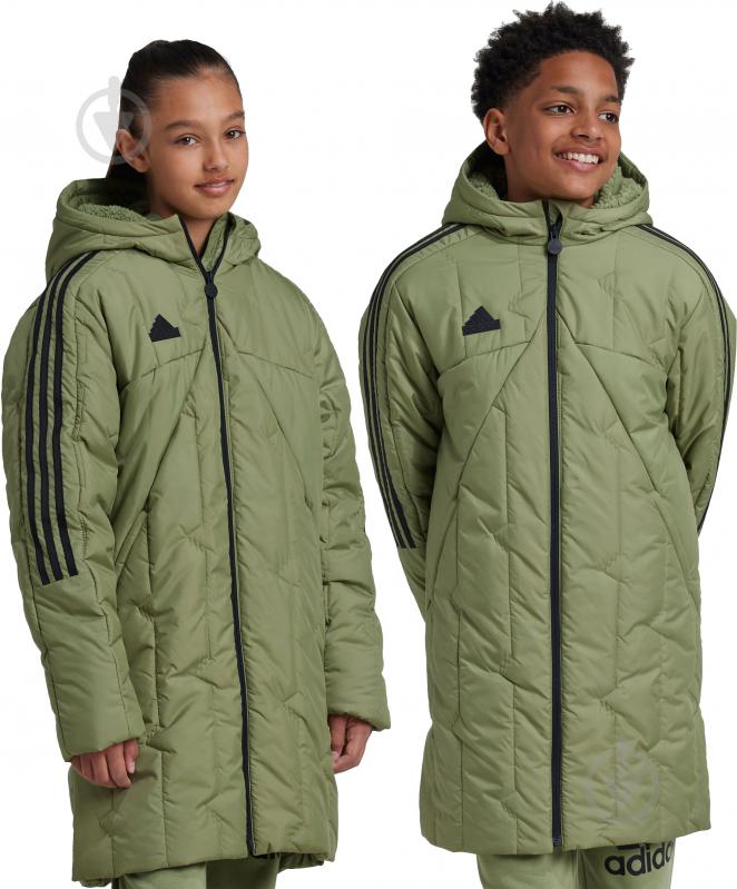 Куртка-парка для хлопчиків зимова Adidas J TIRO COAT IW0547 р.128 хакі - фото 6